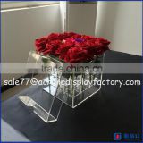 square acrylic box for flower packing, newest design cube box, custom made clear acrylic                        
                                                Quality Choice