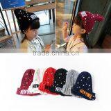 Dot Warmer Embroider Letter Hats,Chunky Star Hat, Knit Beanie Children Hats, Ski Hat,Women Hat,More Color Choices thumbnail-1