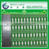 APN3706-girls Dress Green Hole Lace 100% Polyester Fabric Wholesale