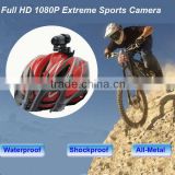 12.0Megas Pixel COMS Sensor 1080P Bullet Mini Outdoor Action Camera for MTB Motorcycle Snorkeling Hunting Skiing Parachuting