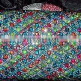 CB0124 Multi Color New Arrival Design High Quality Italian Style Handbag With Big Stone Embrodried for Lady Disgn