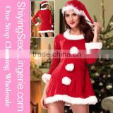 Hot Sale Sexy Festive Sleigh Belle Santa Costume Wholesale