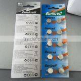 OEM Service for AG0- AG13 SR44 LR44 Alkaline Button Cell Battery