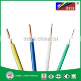 colored copper cable products/pvc wire cable/single core electric wire