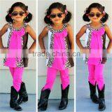 Wholesale Long Sleeve Shirt Matching Leopard Pants Kids Boutique Clothing thumbnail-2