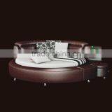 2015 New Modern Design Leather Round Bed B80037 thumbnail-2
