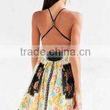 Printing 2016 New Designer Sexy With Strapy Back Bohemian Style Mini Dress for Women thumbnail-5