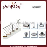 Square post glass balustrade stair railing modern concept