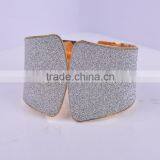 Free Sample Factory Wholoesale 2016 Gold Palm Cuff Bangle thumbnail-1