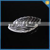 Small Clear Leaf Shape Glass Plate Manufacturer