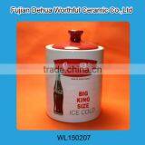 New Simple Style Ceramic Container With Lid for Food Storage thumbnail-5