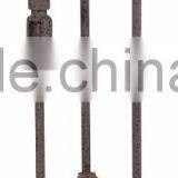 1024-27 Great for Urban Styles of Decor Light Your Home in Style With This Three-light Ndustrial Cage Rust Metal Floor Lamp thumbnail-2