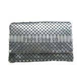 Foldable mesh bag aluminium evening bag for party