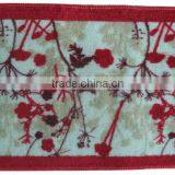 Flower Design Fabric Bath Mats