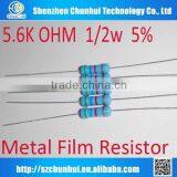 Metal Film Resistor 5.6K OHM 1/2w