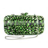 Clear Plain Green Crystal Clutch Evening Bag Bridal Wedding Party Stone Handbags (8717A-G2) thumbnail-2