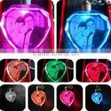 China Supply Small Crystal Wedding Gift for Guests With Laser Your Own Picture(R-0851)