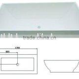 Indoor Portable Rectangle Freestanding Corner Hot Tub, Combo Air & Whirlpool Massage Bathtub, CE Approved thumbnail-2