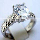 cz Silver Ring QCR040 thumbnail-1