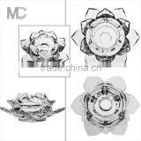 Lotus Style Luxury Decorative Tealight Glass Candle Holder thumbnail-6