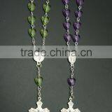 Rosary,catholic Heart Beads Rosary, Catholic Arcylic Beaded Rosary, Catholic Cheap Necklace Rosary thumbnail-2