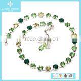 Top Selling 2015 Latest Design Beaded Necklace With Rainbow Colors Austria Crystals thumbnail-6