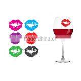 2016 Best Selling Lip Wine Glass Ring Markers-assorted Colors thumbnail-1