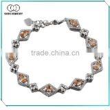 2SHE Rhombus Charms Silver Jewelry Bracelets thumbnail-1