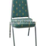 Green Fabric Stainless Steel Banquet Chair thumbnail-1