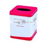 2015 New Design Square Paper Tin Box
