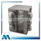 Revolving Glass Spice Set, Cruet Set, Condiment Set