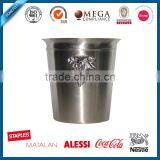 Tainless Steel Ice Bucket With Grape Leaves Ears Logo