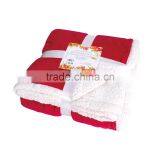 Micro Mink Fleece Sherpa Bed Throw Blanket in 2 Layers