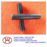 C276 Stud Bolt With 2 Nuts and 2 Washers thumbnail-1