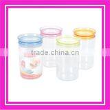 Clear Plastic Canister With Lid