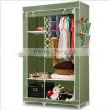 Large Size Metal Furniture Non-woven Wardrobe,Folding Fabric Cloth Wardrobe thumbnail-5