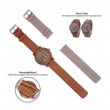Watch Factory 2017 Luxury Leather Strap Wood Watch Colorful Dial Wood Watch for Lady thumbnail-4
