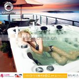 Control Panel Acrylic Shell Antique Bathtub With Seat for 3 Adults