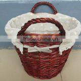 Handmade Wicker Storage Basket Woven Shallow Storage Basket thumbnail-3