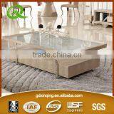 Stainless Steel Furniture Tempered Glass Top Coffee Table C379 thumbnail-1