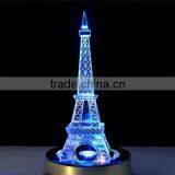 3D Crystal Decoration Pieces Crystal Eiffel Tower thumbnail-2