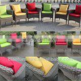 Garden Furniture Half Round Wicker Dining Chairs thumbnail-3