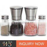 WS-PP12 Premium Salt and Pepper Grinder Set (set of 2) with FREE Salt and Pepper Shakers (set of 2)