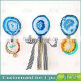 2017 White Wooden Frame Shadow Box Wall Art With Blue Agate Stone thumbnail-3