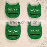 Hot Sell Adorable Green St. Patrick's Day Min Felt Applique Owls Made in China thumbnail-1