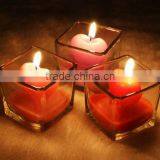 Wedding Square Shaped Glass Candle Holder thumbnail-1
