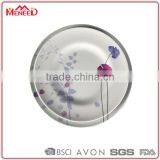 Flower Printed Food Grade Course & Dessert Dishes, Round Melamine Imitation Ceramic Plate thumbnail-1