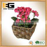 Handmade Rustic Rattan Flowerpots Gardent Planter thumbnail-5