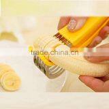 Hot Wholesale Plastic Kitchen Tool Vegetable Fruit Cutter Banana Yellow Slicer Chopper thumbnail-6