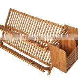 2017 Best Selling Bamboo Folding Dish Rack